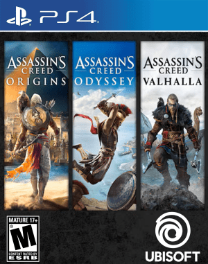 Combo Assassin’s Creed® Origin, Assassin’s Creed® Odyssey y Assassin’s Creed® Valhalla - PlayStation 4