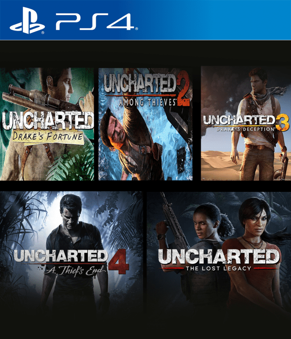 Combo UNCHARTED 1,2,3,4 y Lost Legacy - PlayStation 4