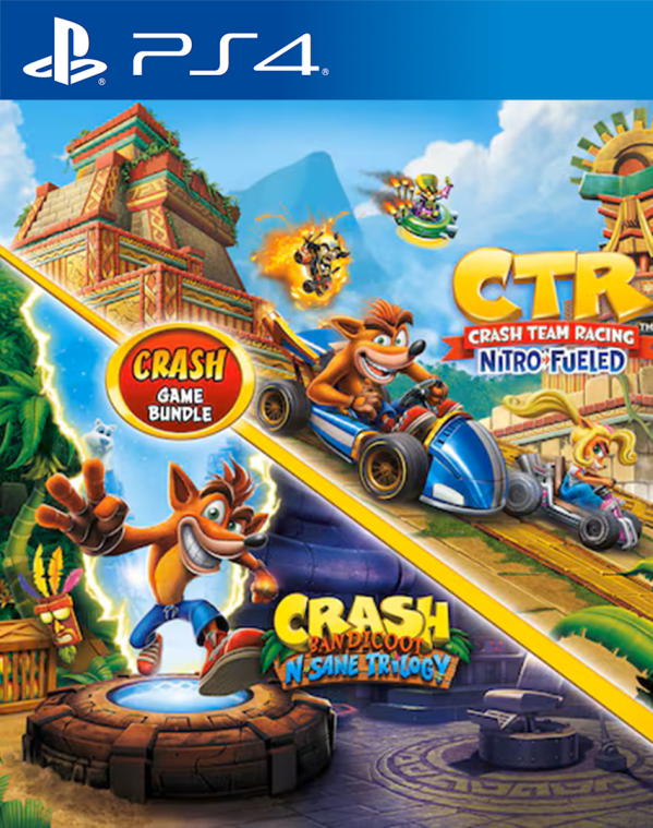Combo Crash N Sane Trilogy & Crash Team Racing Nitro Fueled - PlayStation 4