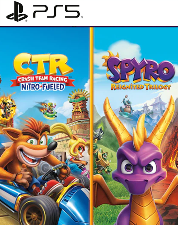 Combo Crash Team Racing y Spyro Reignited Trilogy - PlayStaion 5