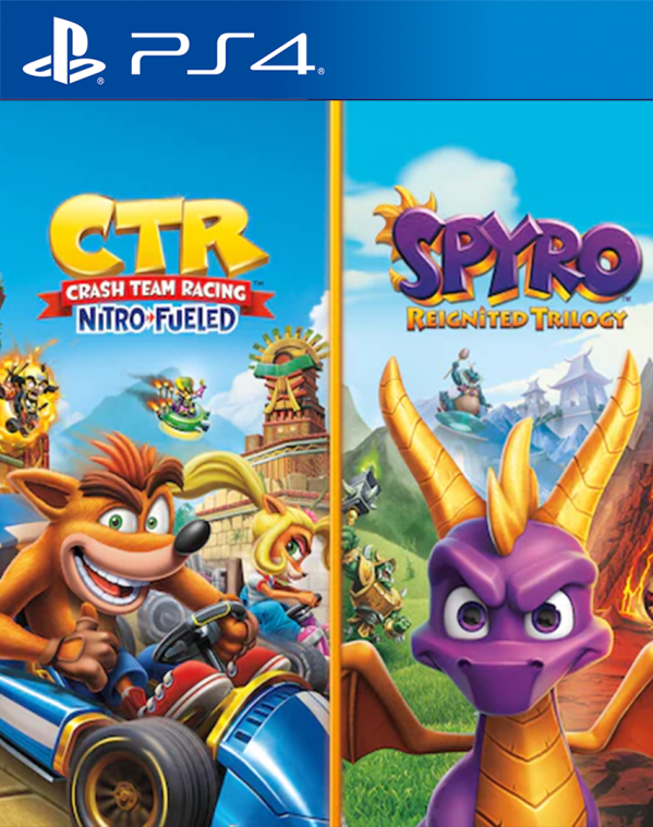 Combo Crash Team Racing y Spyro Reignited Trilogy - PlayStaion 4