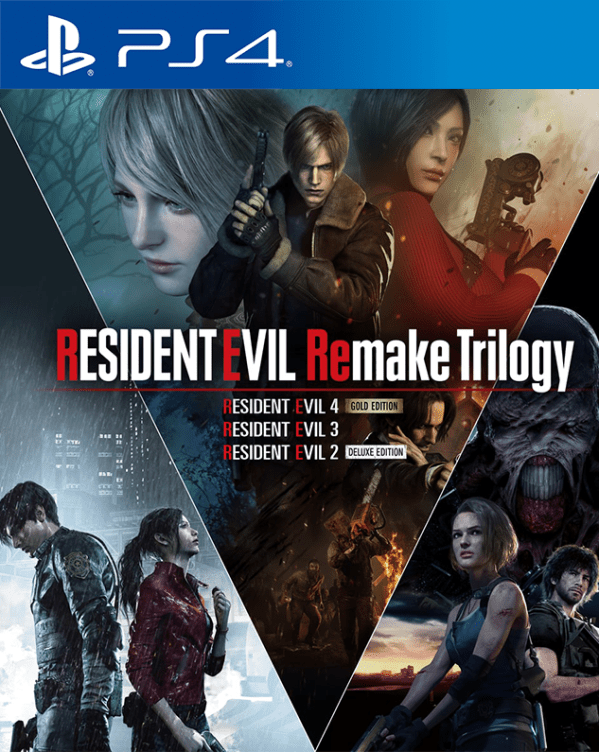 Combo Resident Evil 2, 3 y 4 Remake - PlayStation 4